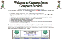 Tablet Screenshot of cameronjonesit.com